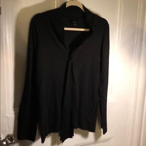 Chic Black sweater with neck tie